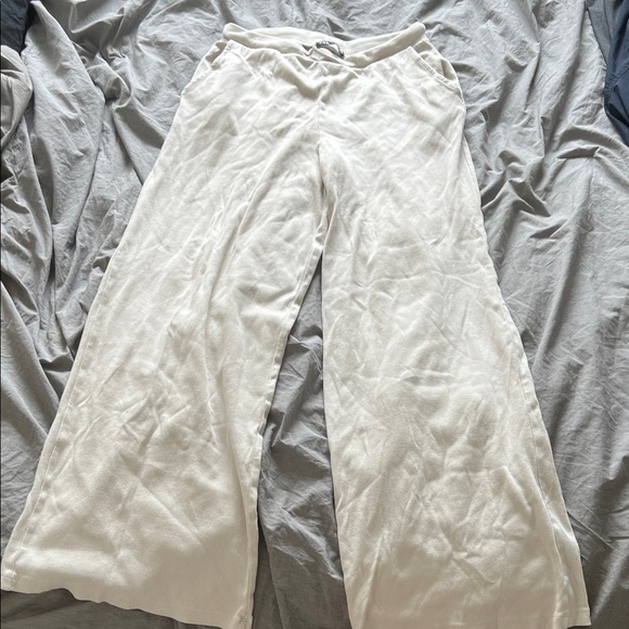 Zara Pants - Zara Ribbed Cream Lose Comfy Pants